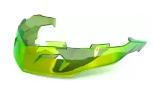Aerofolio Racing Duotech KYT TT Course Amarelo Flúor Transparente